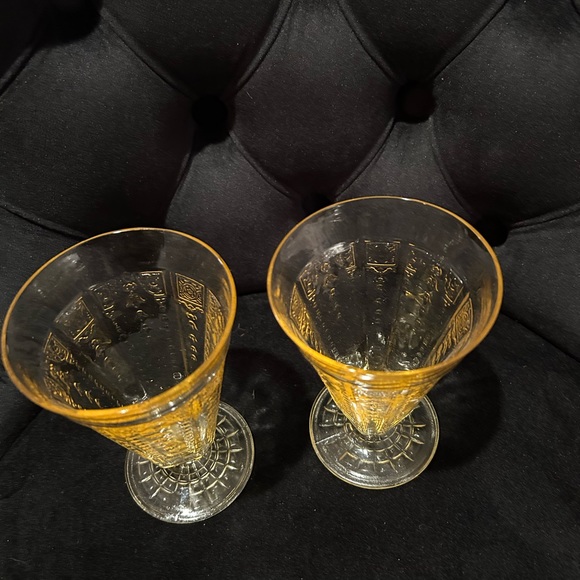 A set of 1930s Anchor Hocking Depression glass princess topaz - Picture 4 of 5